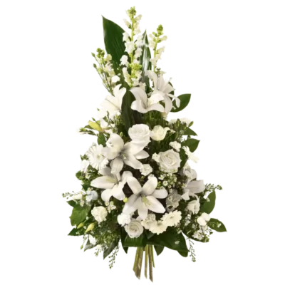 GERBE HOMMAGE BLANC